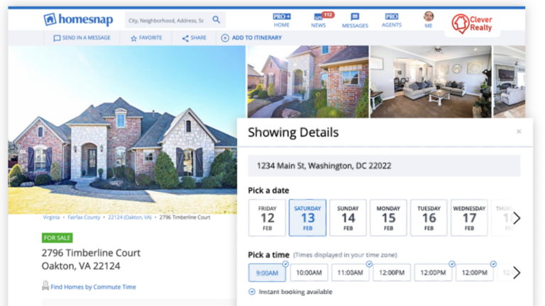 Targeting Zillow again, CoStar's Homesnap unveils new showing tool