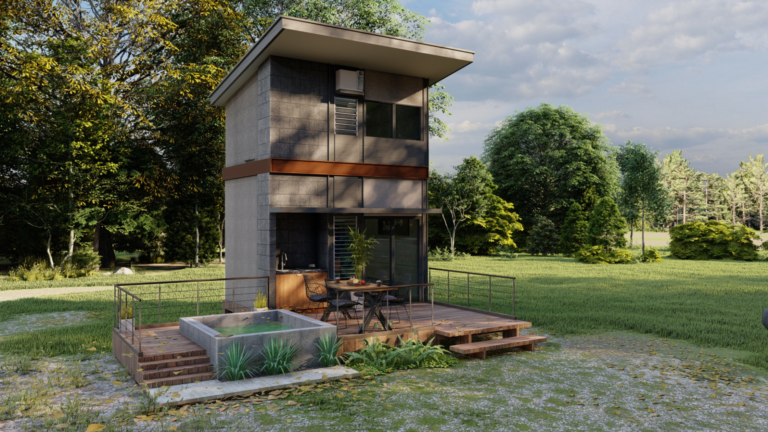 Amazon debuts $47K luxury tiny home with rooftop deck
