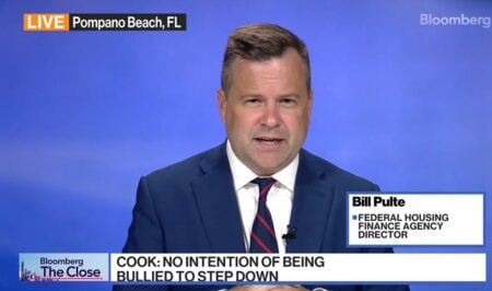 screengrab of Bill Pulte on mortgage fraud