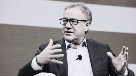 Andy Florance speaking on stage at Inman Connect