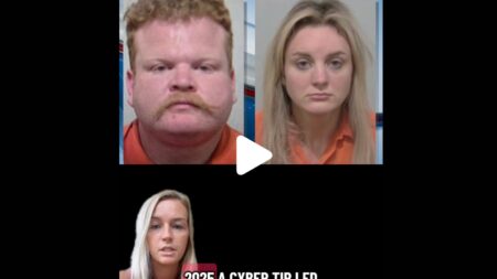 TikTok screenshot of agent arrested child porn