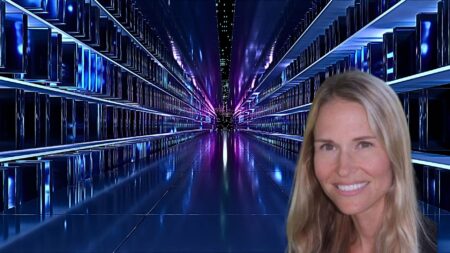 Summer Goralik in front of a techy background to signify what ChatGPT got wrong about real estate law.