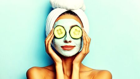 woman getting facial as a symbol of real estate agent self care