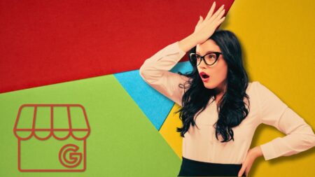 An image of someone googling something to represent Google Business Profile mistakes real estate agents often make.