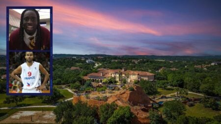 Kai Cenat and Tony Parker at Parker's luxury home outside San Antonio