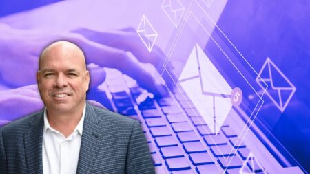 A photo of a computer email marketing with Jimmy Burgess to signify real estate email templates for lead generation.