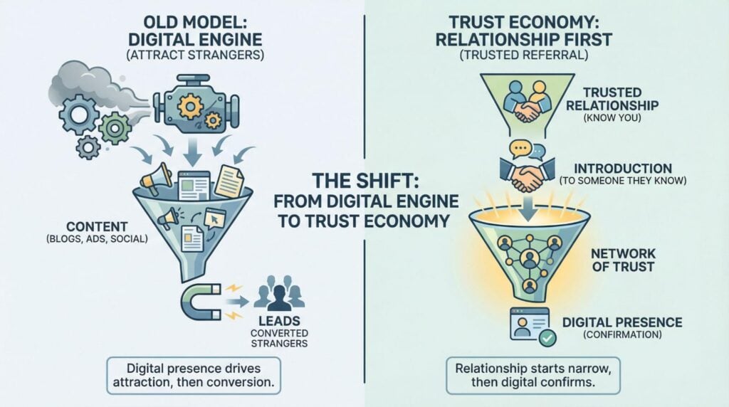 When seeing is no longer believing, referrals matter more than ever