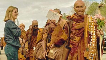 Monks peace walk