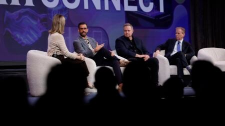 Leo Pareja, Erik Carlson and Michael Liebowitz at Inman Connect New York in 2026