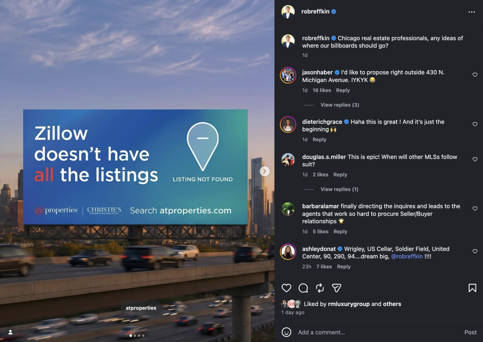 Zillow, Compass Take Listings Fight To Social Media, Chicago Billboards ...