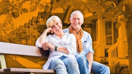 An image of a senior couple sitting on a park bench to signify tips for working with senior homesellers from a seniors real estate specialist.