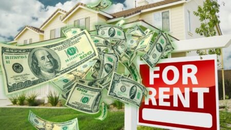 Cash flowing from a for rent sign to represent how to fund investment property.