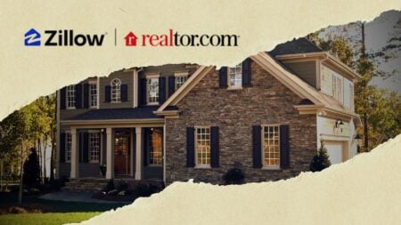 Zillow and Realtor.com logos side by side with a sneak preview of house