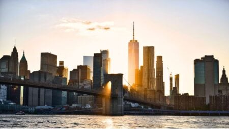 Manhattan skyline, where Built for New York plans to organize real estate agents