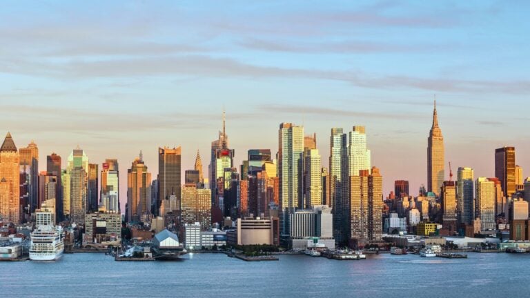 Manhattan residential towers in New York City, where owners face a pied-à-terre tax exemption deadline of Oct. 13.