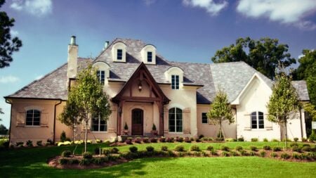 Exterior of a luxury home, illustrating the luxury housing market’s September price decline