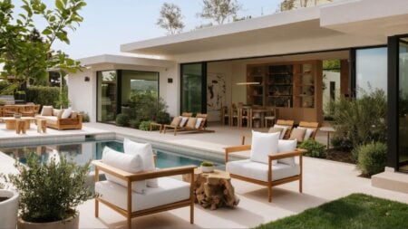 luxury outdoor staging