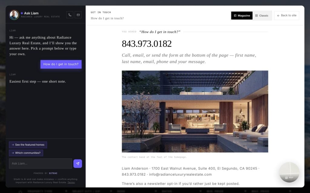 Agent Image SiteAI